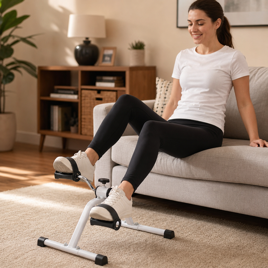 Portable Pedal Exerciser Bike for Legs & Arms