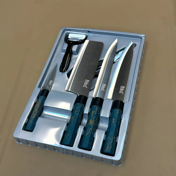 6 Piece Bass Stainless Steel Knife Set