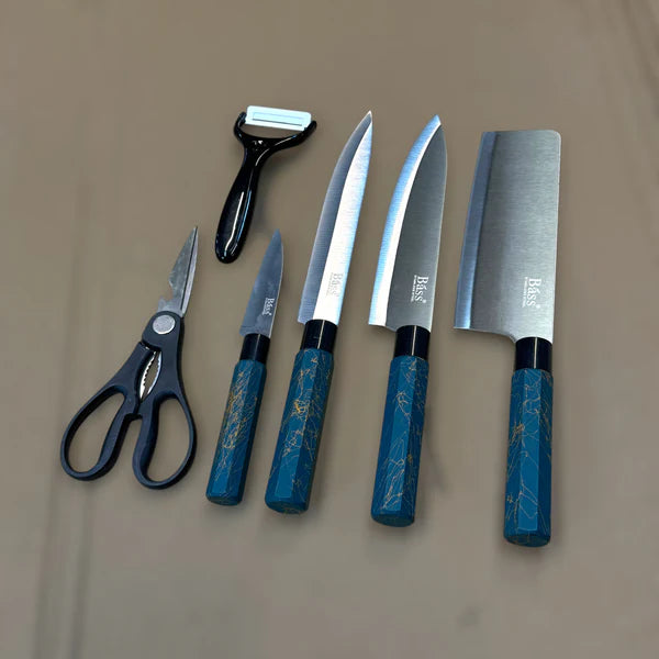 6 Piece Bass Stainless Steel Knife Set